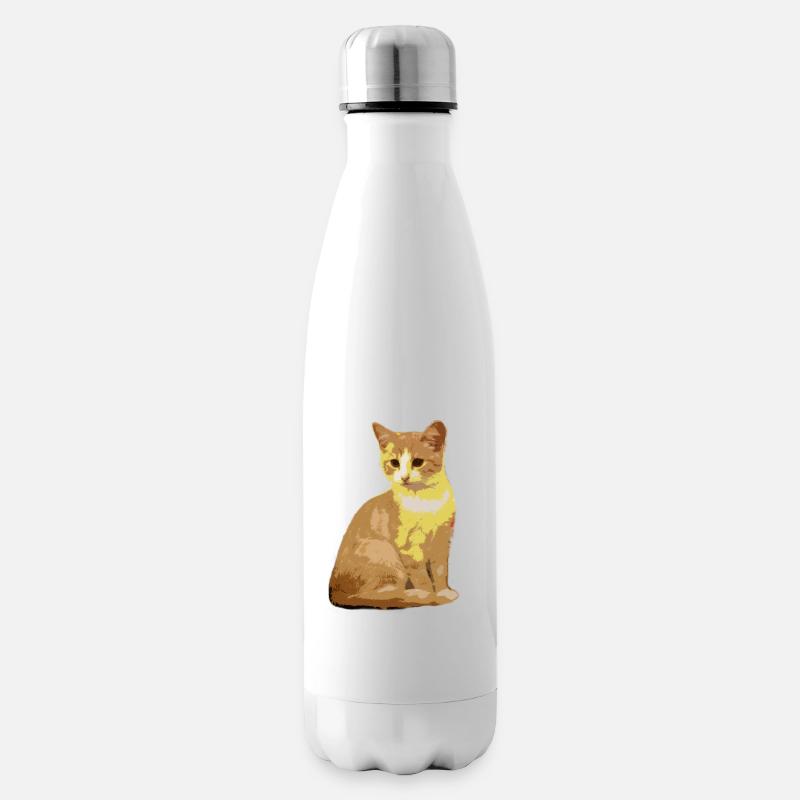 Chat Chat - Bouteille isotherme - blanc
