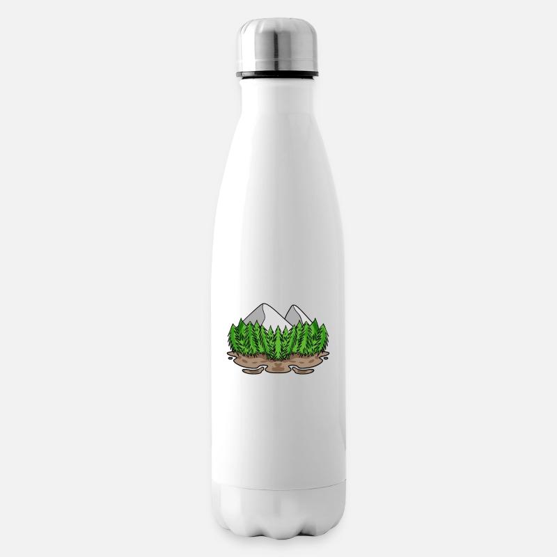 Berg Berge - Isolierflasche - Weiß