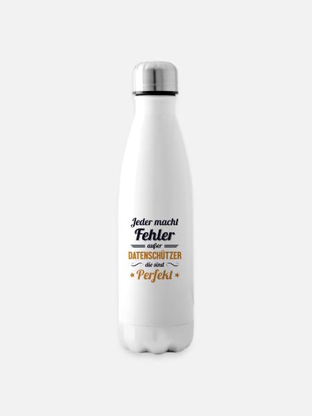 Datenschützer sind Perfekt Datenschutz Experte - Isolierflasche - Weiß
