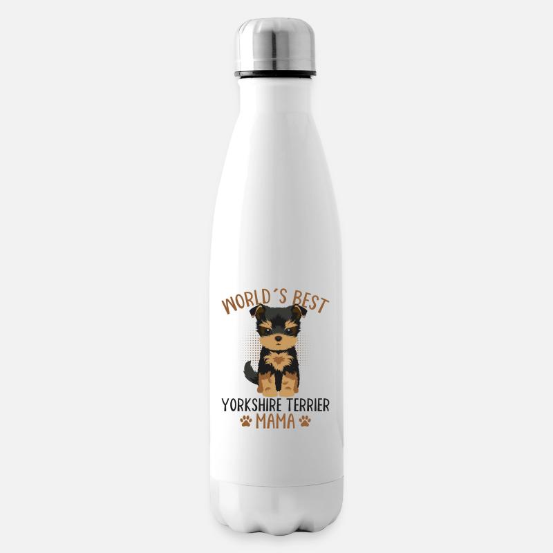 Yorkshire Terrier - Bouteille isotherme - blanc