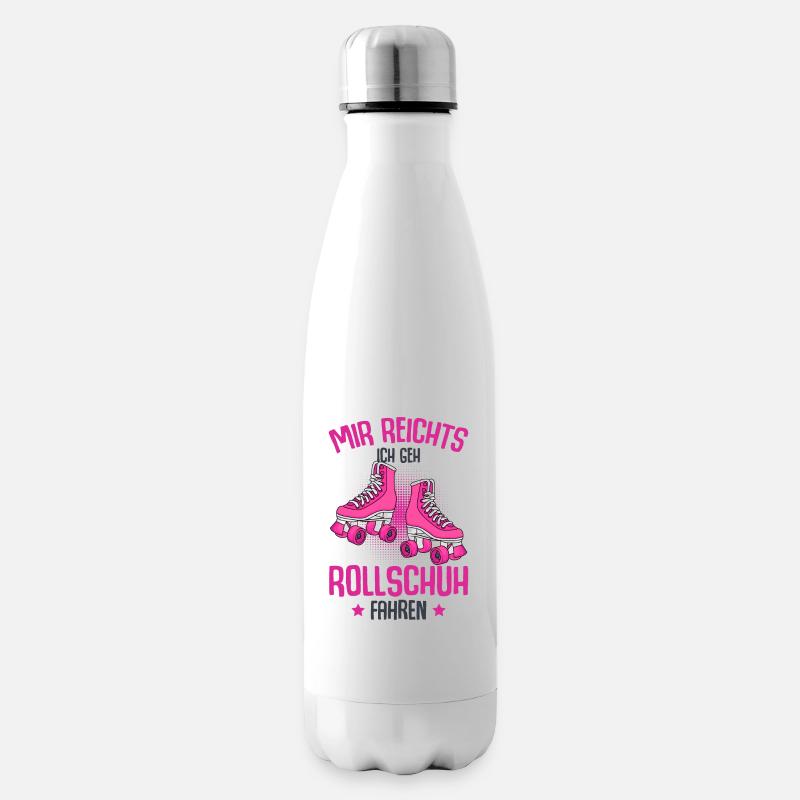 Rollschuhe - Isolierflasche - Weiß