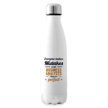 Les Analystes D'Affaires Sont De Parfaits - Bouteille isotherme - blanc - Droite