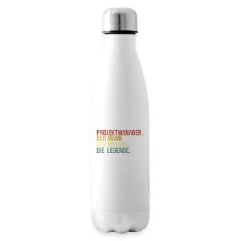 Chef De Projet Man Myth Legend Chef De Projet - Bouteille isotherme - blanc - Droite