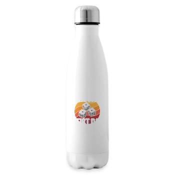 Schocken heißt das Spiel Würfeln Trinkspiel Würfel - Isolierflasche - Weiß - Rechts