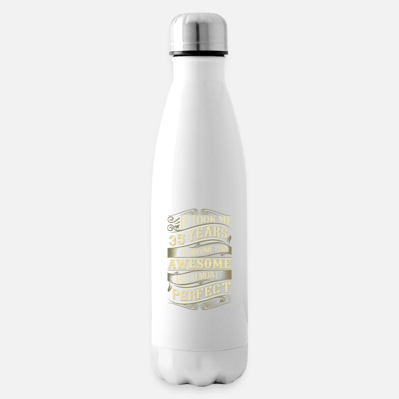 35. Geburtstag - Isolierflasche - Weiß