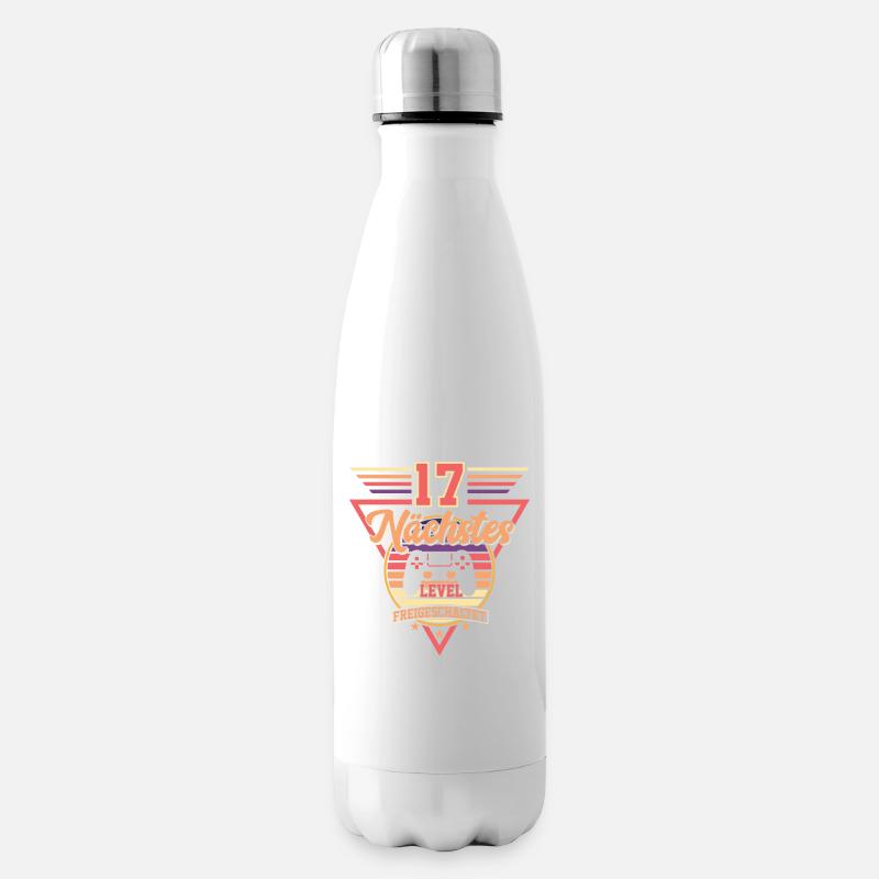 17. Geburtstag Level Freigeschaltet - Isolierflasche - Weiß