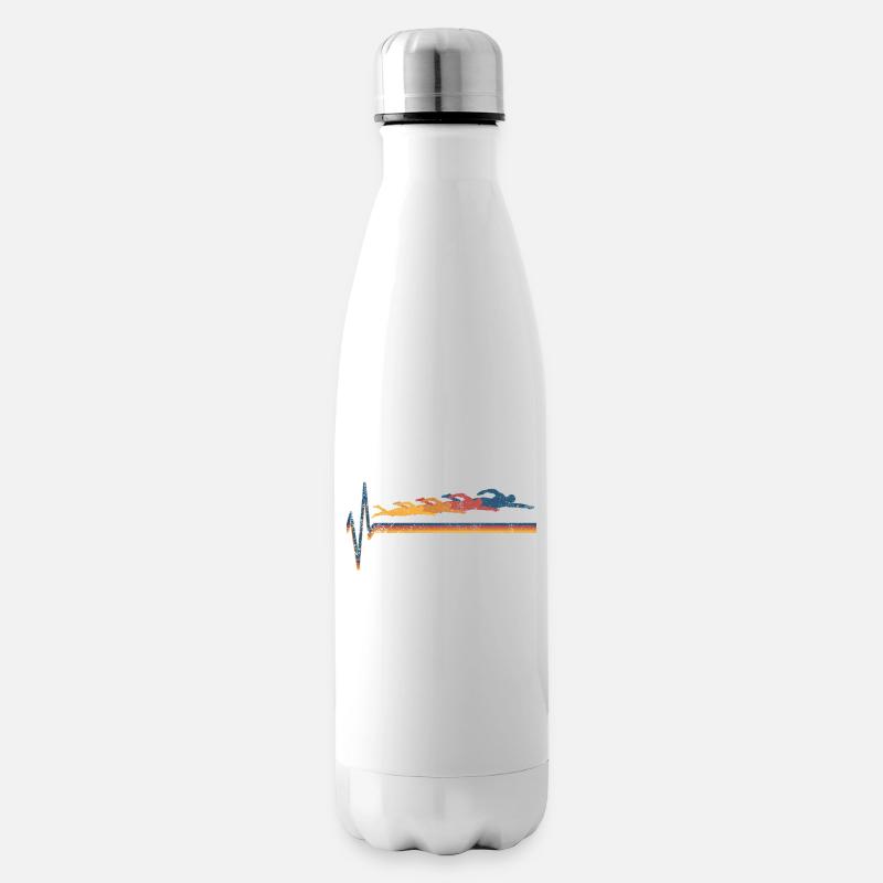 Schwimmen Schwimmer - Isolierflasche - Weiß