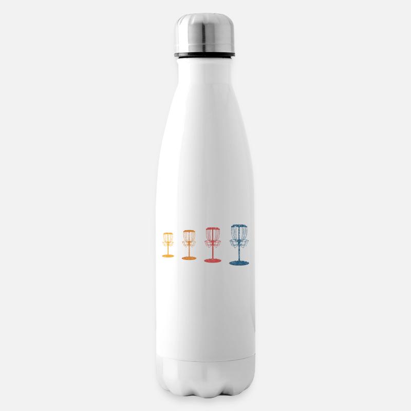Discgolf Discgolfer - Isolierflasche - Weiß