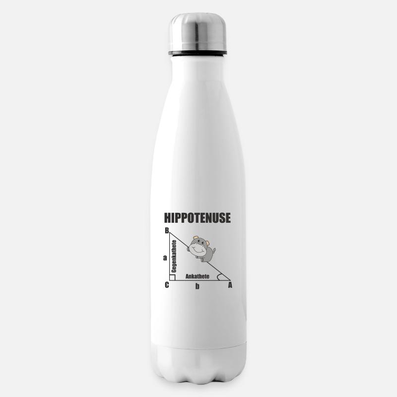 Nerd Geometrie Hippotenuse Hypotenuse Mathe - Isolierflasche - Weiß