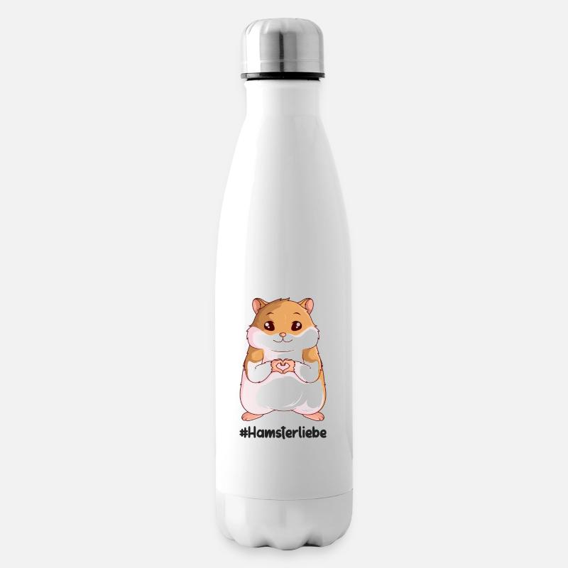 Hamster - Isolierflasche - Weiß
