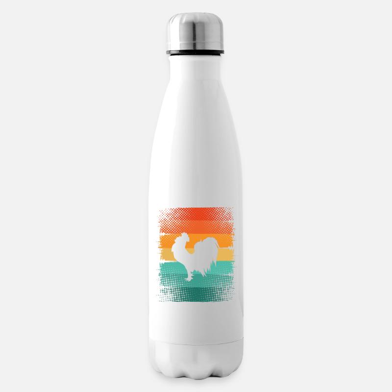 Hahn - Isolierflasche - Weiß