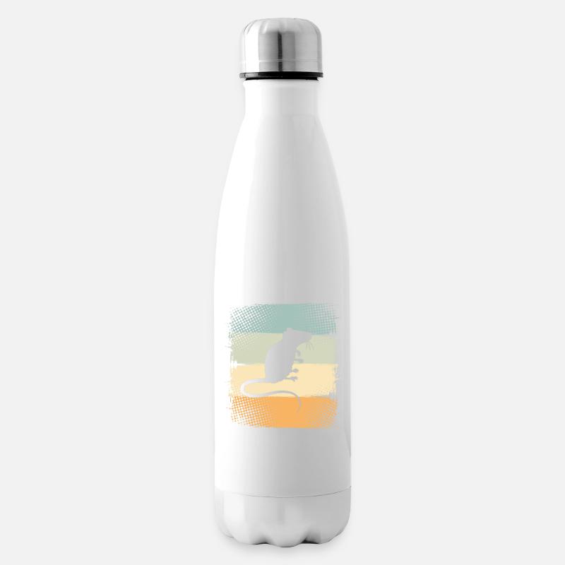 Ratte - Isolierflasche - Weiß
