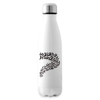 Chauves-souris Happy Halloween Horreur Drakula Horreur - Bouteille isotherme - blanc - Droite
