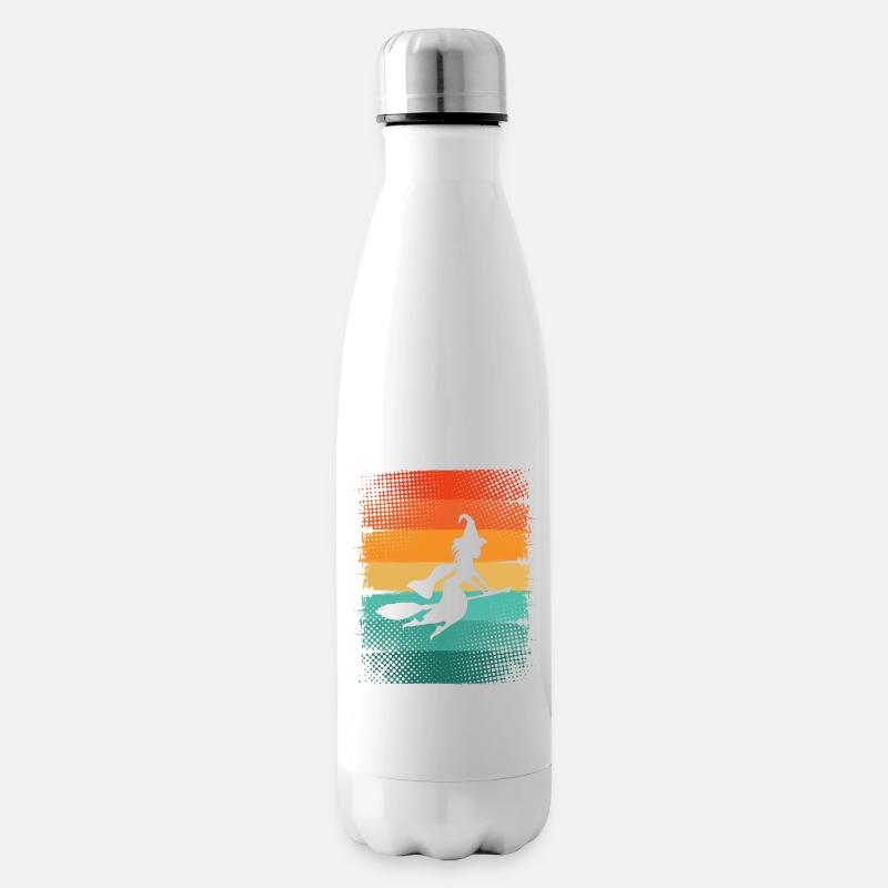 Hexe - Isolierflasche - Weiß