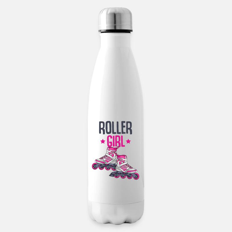 Inline Skates - Isolierflasche - Weiß