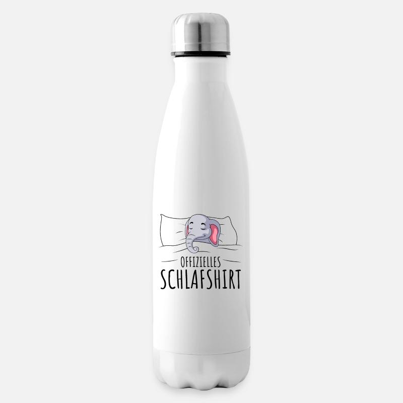 Elefant - Isolierflasche - Weiß
