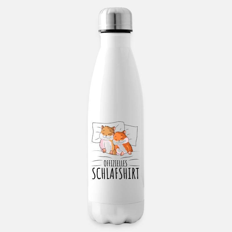 Hamster - Isolierflasche - Weiß