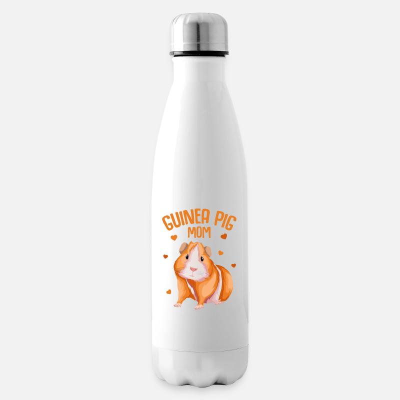 Meerschweinchen - Isolierflasche - Weiß