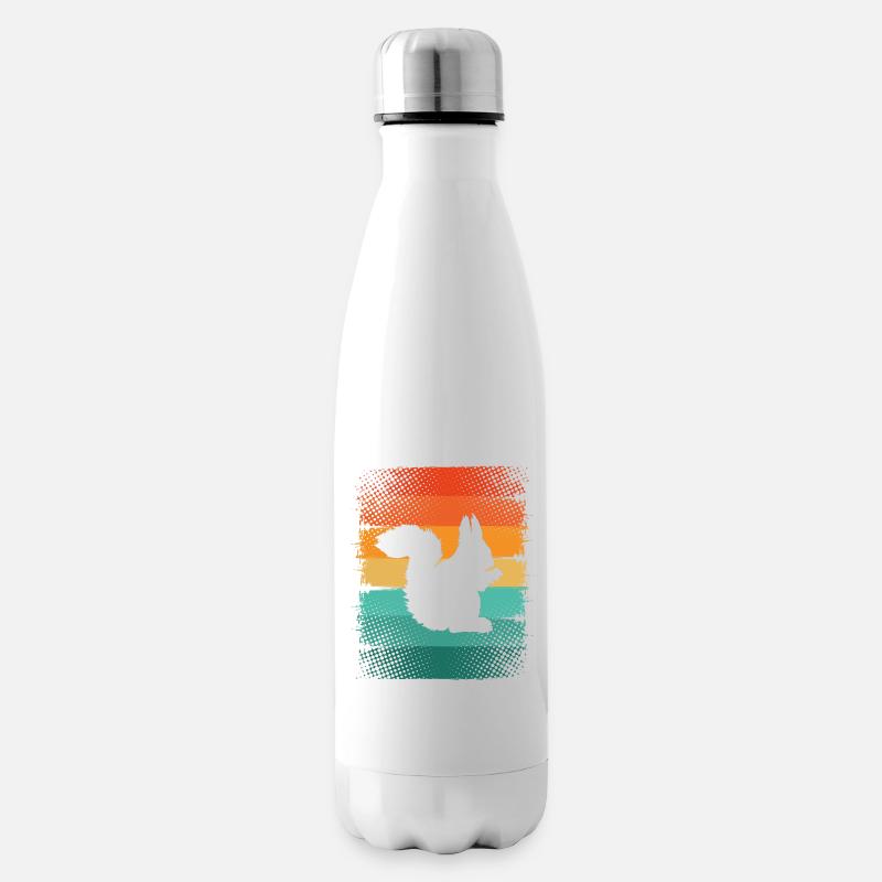Eichhörnchen - Isolierflasche - Weiß