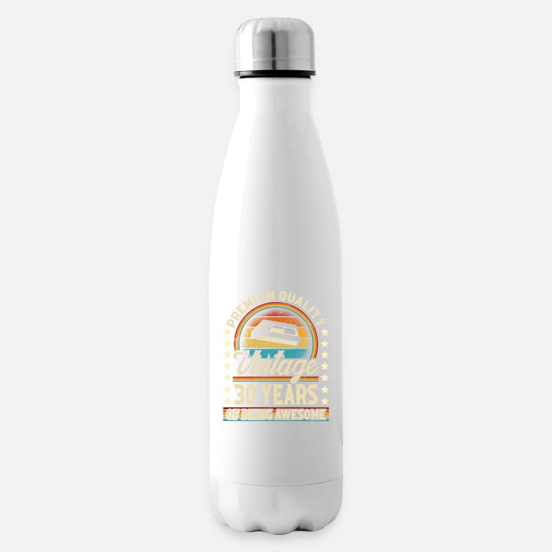 30. Geburtstag Vintage Vhs - Isolierflasche - Weiß