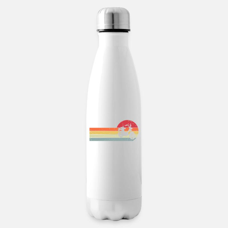 Mofa Retro Vintage - Isolierflasche - Weiß