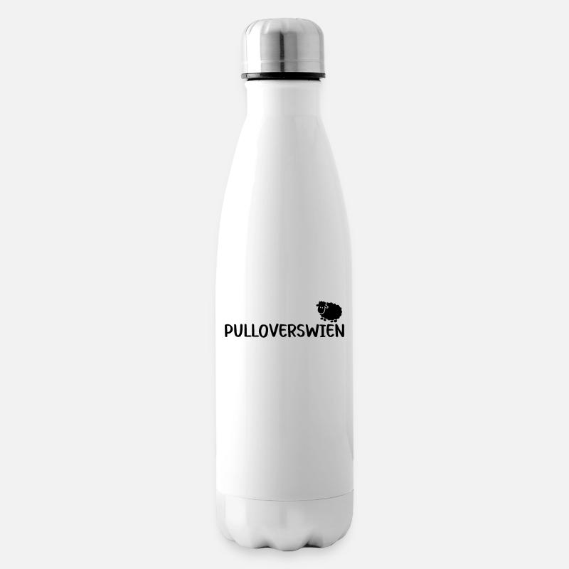 Pulloverswien Plattdeutsch Ostfriesisch Schaf - Isolierflasche - Weiß