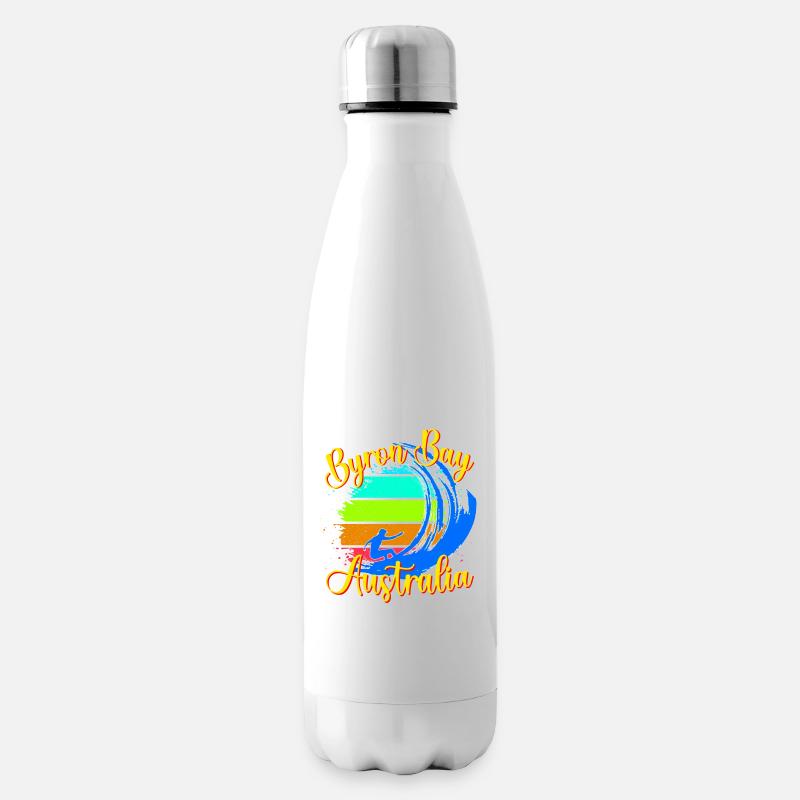 Byron Bay Australie Surf - Bouteille isotherme - blanc