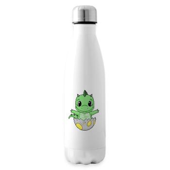 Naissance de bébé Oeuf Dino Naissance - Bouteille isotherme - blanc - Droite