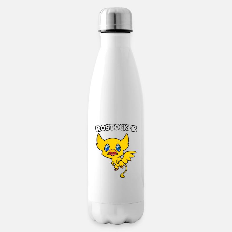 Rostocker Baby Greif - Isolierflasche - Weiß