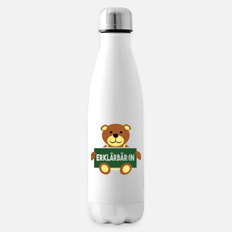 Erklärbär Erklärbär:in - Isolierflasche - Weiß