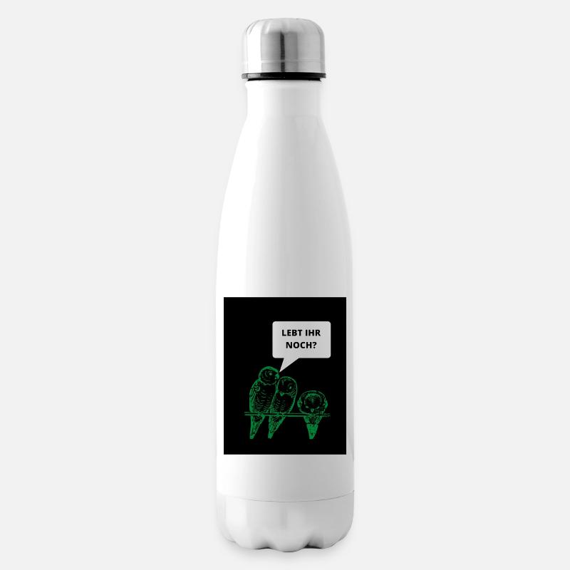 Vögel - Isolierflasche - Weiß