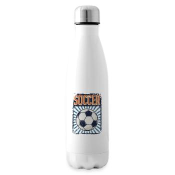 Soccer Fußball Goal Keeper Futbol Trainer Soccer - Insulated Water Bottle - white - Right