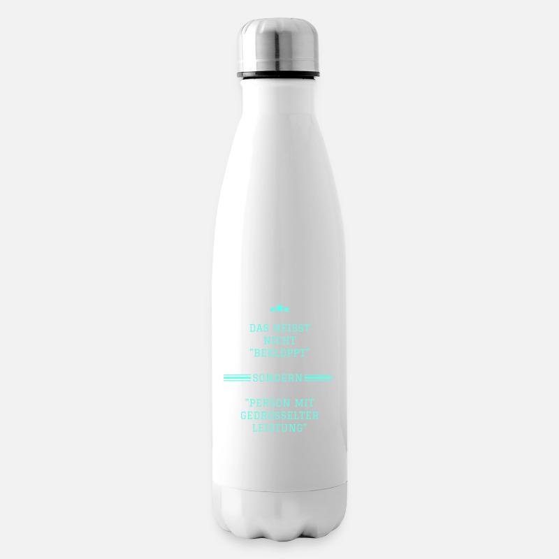Bekloppt 2 - Isolierflasche - Weiß