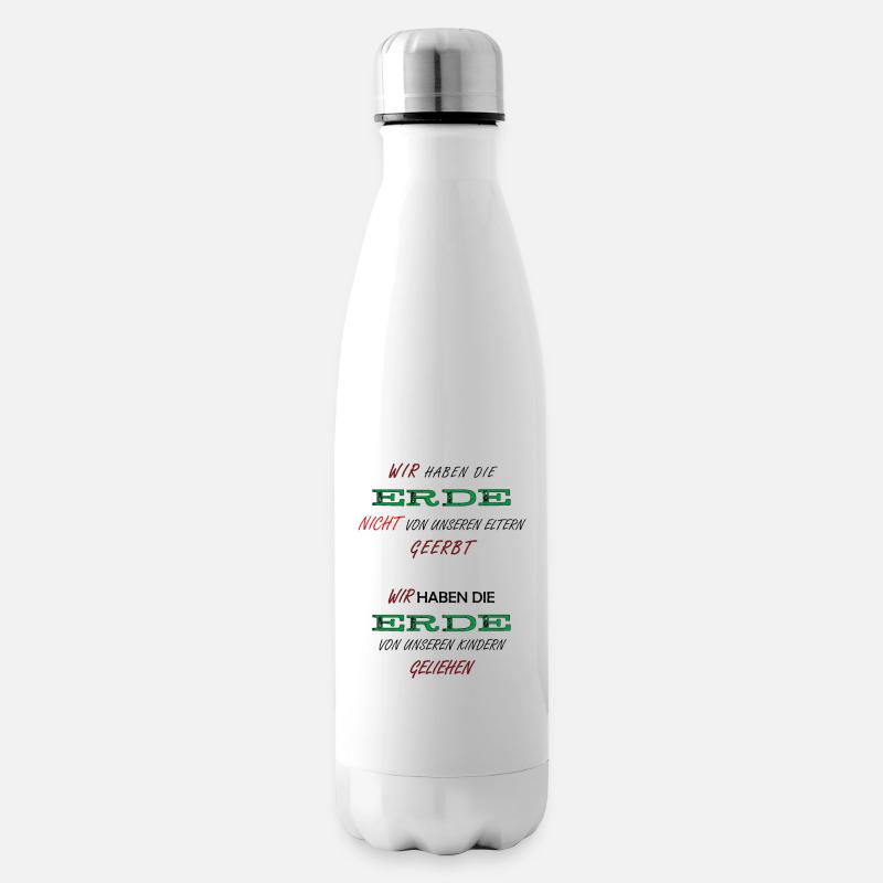 ERDE -> ZUKUNFT - Isolierflasche - Weiß