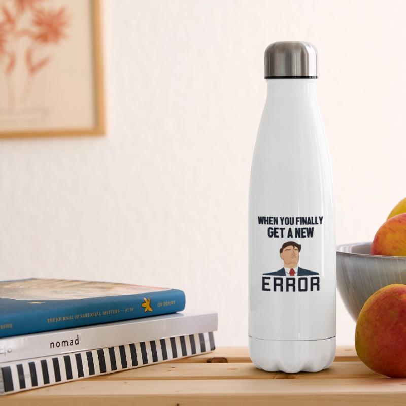 Get a New Error Engineer Full Stack Coder Insulated Water Bottle