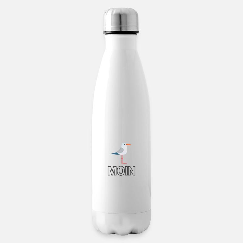 Moin Möwe - MoinJour - Isolierflasche - Weiß