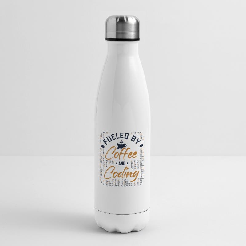 Fueled by Coffee and Coding Developer Coder Isolierflasche