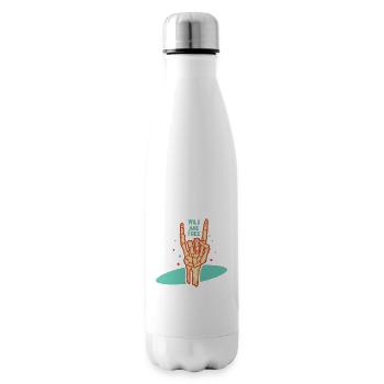Wild and Free - Insulated Water Bottle - white - Right