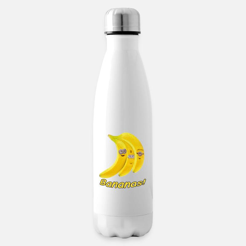 Ich liebe Bananen - Isolierflasche - Weiß