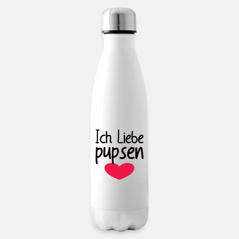 Ich Liebe Pupsen - Isolierflasche - Weiß