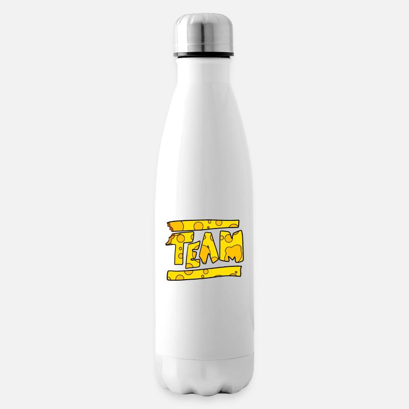 Cheese Team - Insulated Water Bottle - white