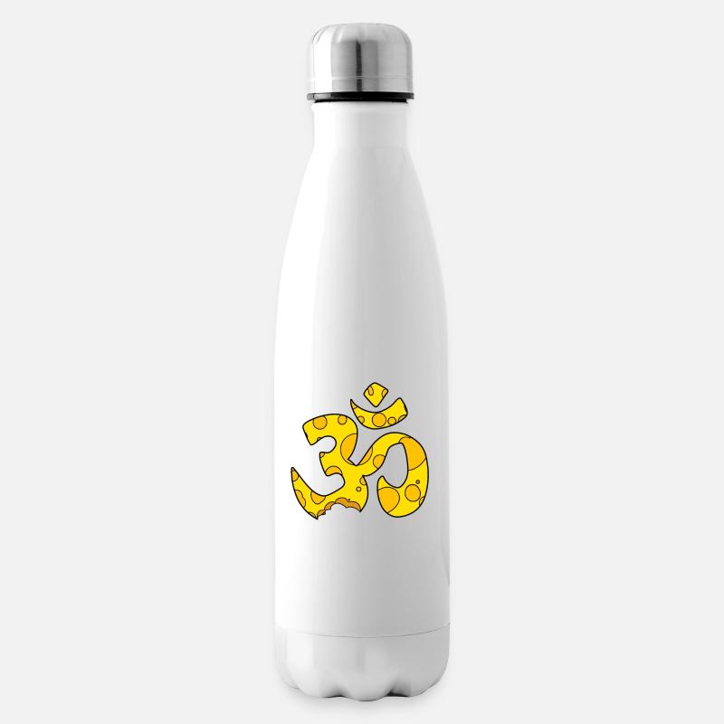 Signe OM fromage - Bouteille isotherme - blanc