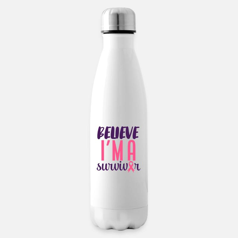 Croyez que je suis un survivant - Bouteille isotherme - blanc