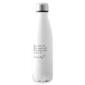 Ich mag Bier - Isolierflasche - Weiß - Rechts