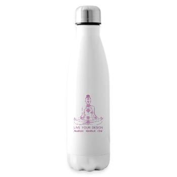 Meditate Manifest Chill HD Bodygraph - Isolierflasche - Weiß - Rechts