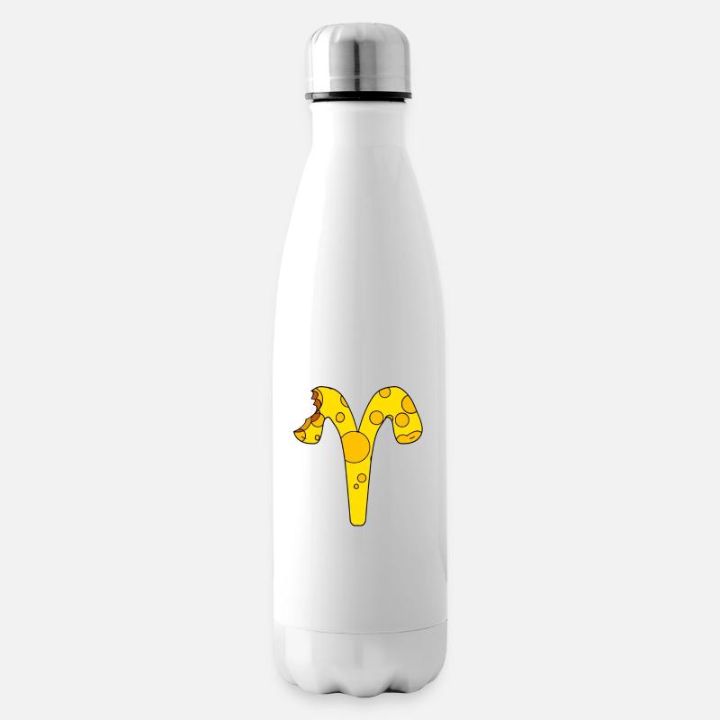 Sternzeichen Widder - Isolierflasche - Weiß