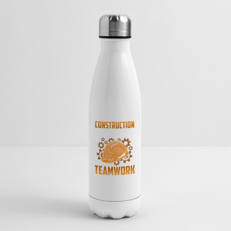 Construction work is teamwork Construction Teamwork Construction site Insulated Water Bottle
