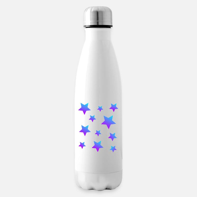 Star Star Pack Bleu-Violet - Bouteille isotherme - blanc