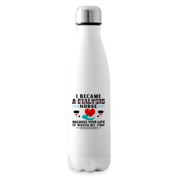 Je suis infirmière en dialyse - Bouteille isotherme - blanc - Droite