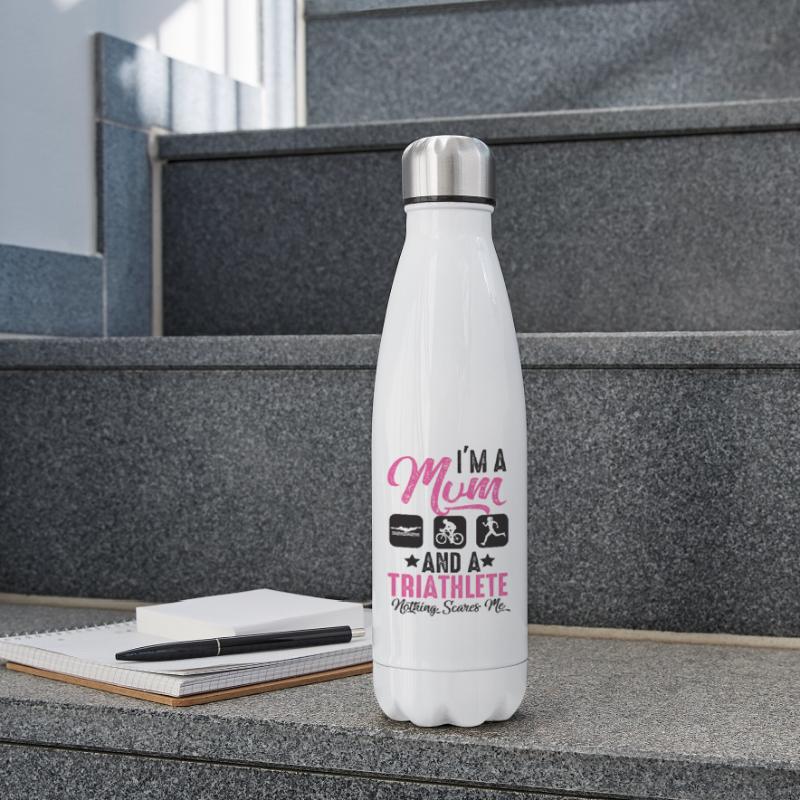 Ich Bin Eine Mutter Und Ein Triathlet Isolierflasche